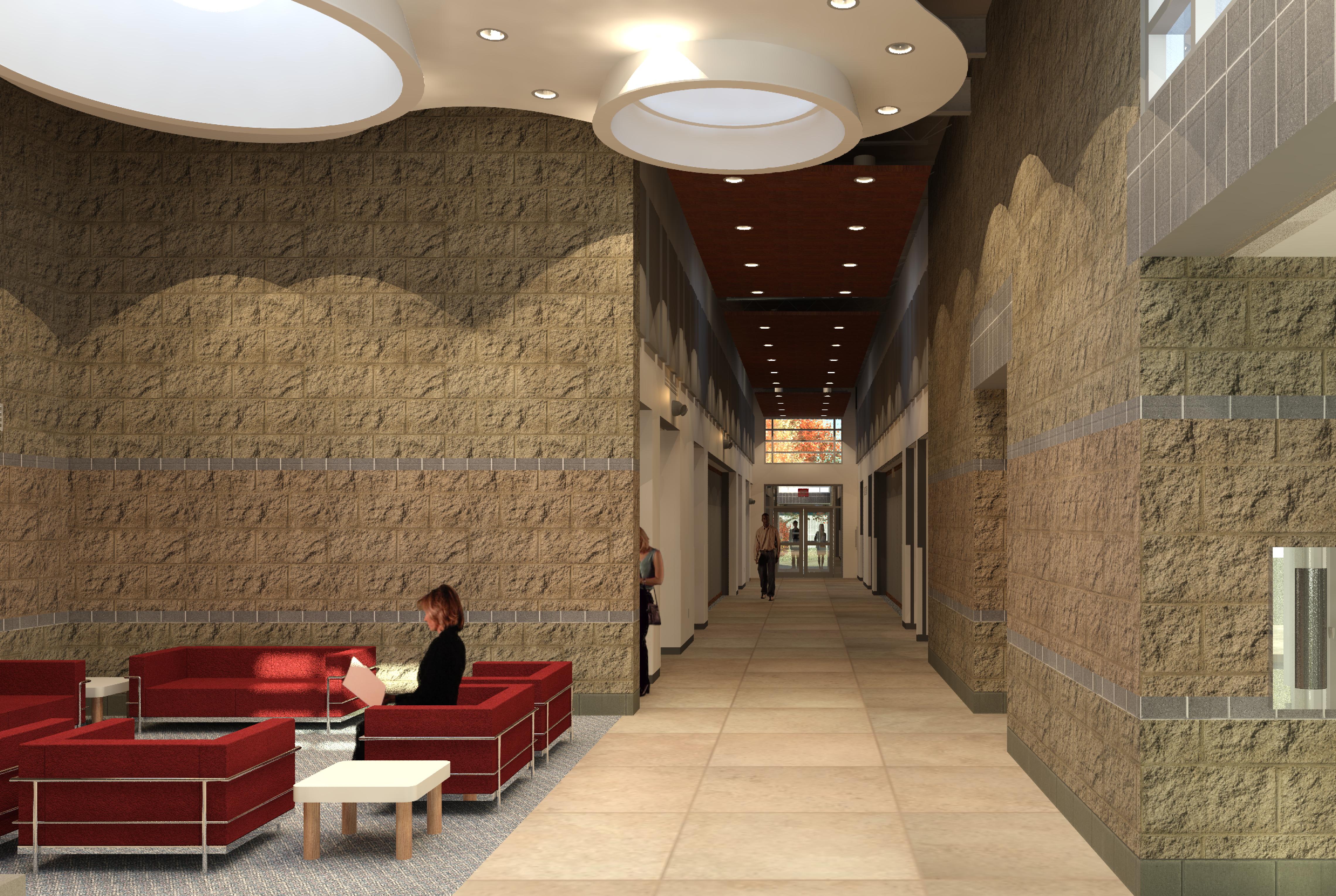 Interior - View from Lobby Toward Meeting Rooms